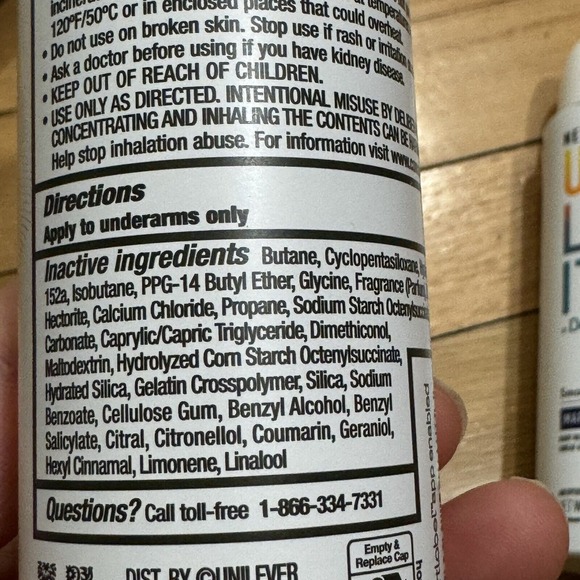 Degree Unlimited Marine Dry Spray Antiperspirant Deodorant 3.8 oz - Lot of 3 - Picture 5 of 6